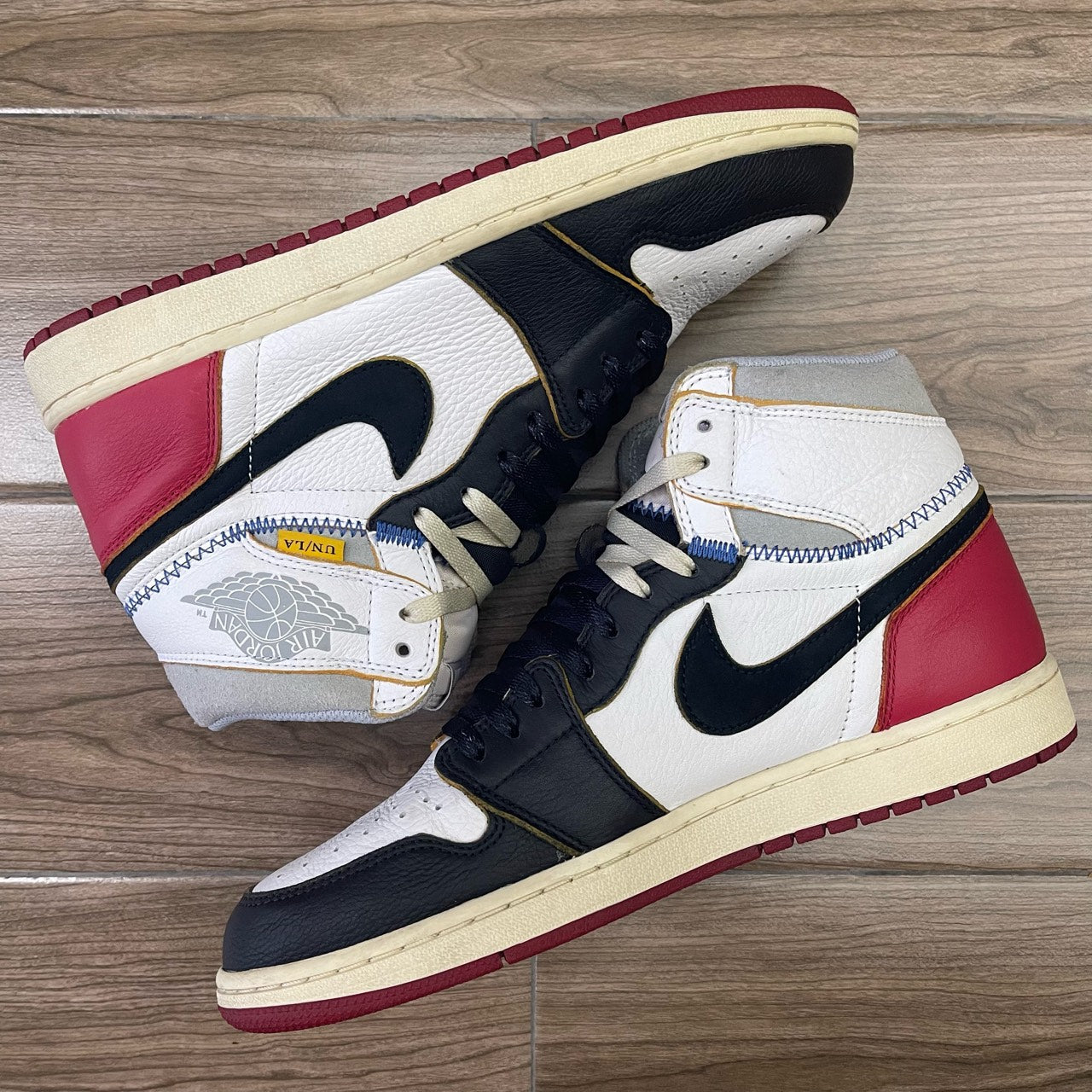 Jordan 1 Retro High Union Los Angeles Black Toe Size 10.5